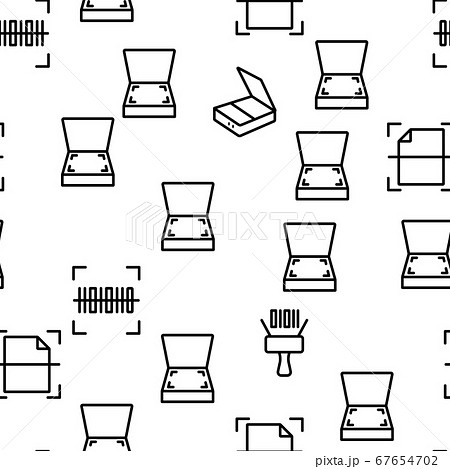 Scan Reading Vector Seamless Pattern 67654702