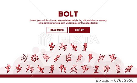 Bolt Lightning Flash Landing Header Vector Bolt Lightning Flash Landing Header Vector 67655956