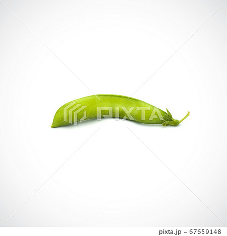 Soft peas, one piece isolated ,on the white Soft peas, one piece isolated ,on the white 67659148
