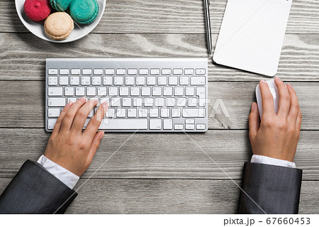 Businesswoman at his workplace Businesswoman at his workplace 67660453