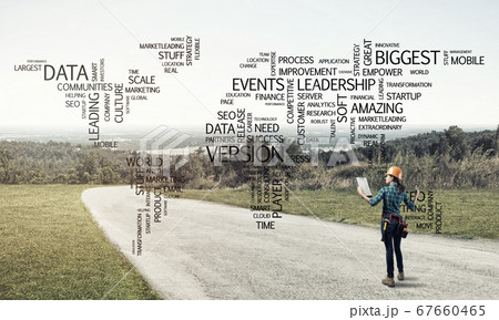 Roads connect the world 67660465