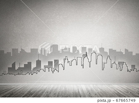 City design on wall 67665749