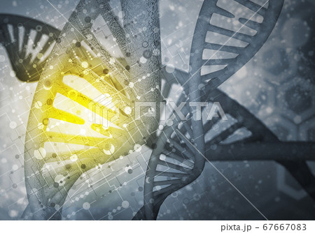 DNA molecules background, 3D rendering DNA molecules background, 3D rendering 67667083