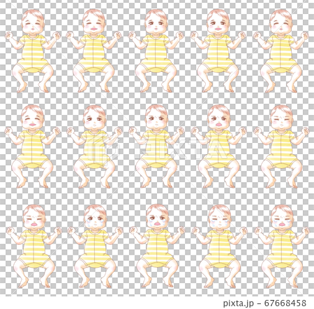Baby facial expression set Baby facial expression set 67668458