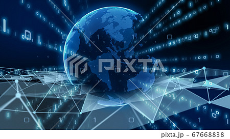 デジタル営業 Iotによる大都市のデジタル化のイラスト素材 6766