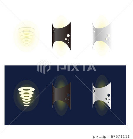 モダン照明のイラスト 67671111