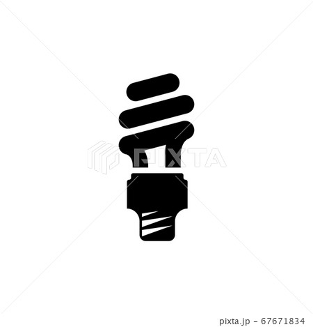 Spiral Fluorescent Eco Lightbulb Flat Vector Icon Spiral Fluorescent Eco Lightbulb Flat Vector Icon 67671834