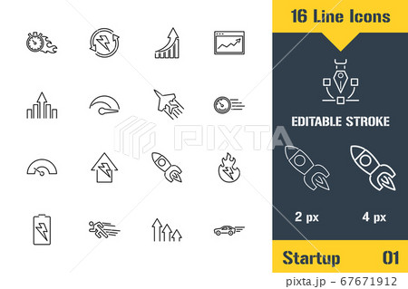 Business Startup Strategy, Workflow. Thin line Business Startup Strategy, Workflow. Thin line 67671912