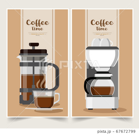 Vector Coffee Banner Coffee Design Vectorのイラスト素材