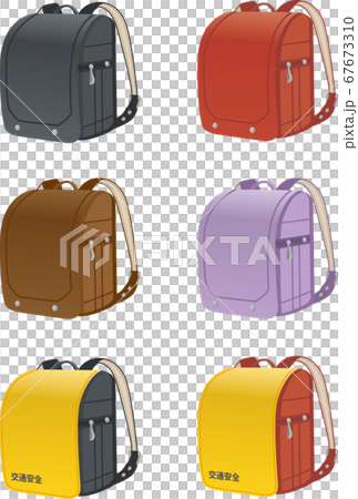 革製ランドセルのイメージイラスト/カラーバリエーション 革製ランドセルのイメージイラスト/カラーバリエーション 67673310