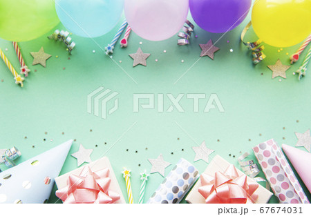 Happy birthday and party background Happy birthday and party background 67674031