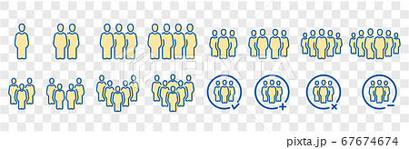 people and population icon set,vector and illustra 67674674