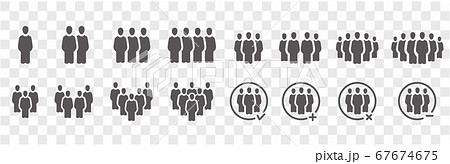 people and population icon set,vector and illustra 67674675
