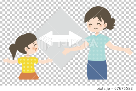 Distance _ mom and daughter _ smile 67675588
