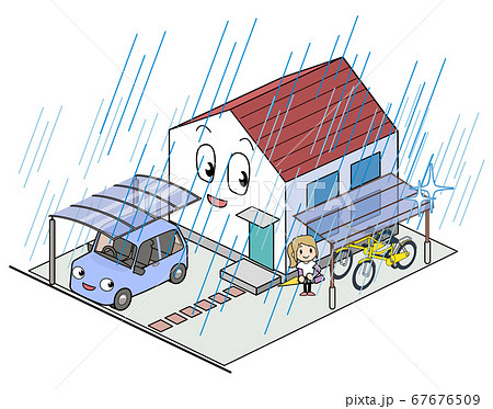 自転車の雨避け対策 自転車の雨避け対策 67676509