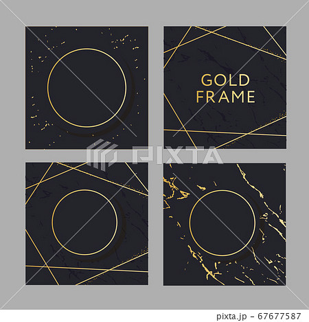 Banner with a design gold fashion vector artのイラスト素材 [67677587] - PIXTA