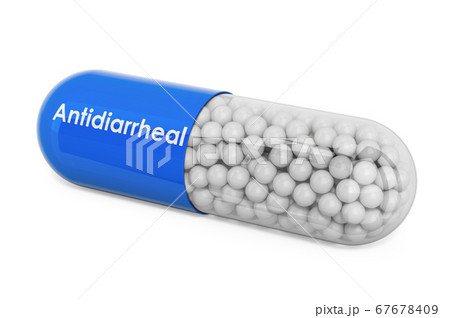 Antidiarrheal Drug, capsule with antidiarrheal 67678409