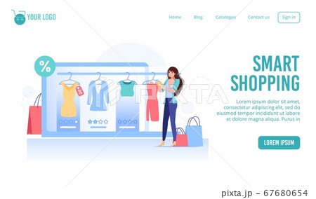 Smart shopping service to buy fashion products 67680654