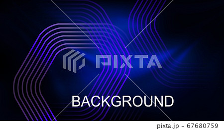 Dark blue gradient design, thin light lines, rounded polygon, frame 67680759