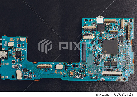 Electronic boards from a compact camera DSLR. Electronic boards from a compact camera DSLR. 67681725