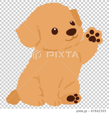Illustration Of A Cute Chihuahua Waving While Stock Illustration