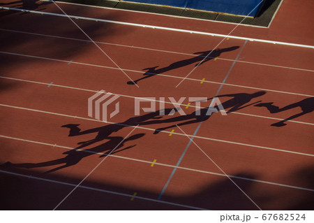 shadows woman runners run shadows woman runners run 67682524