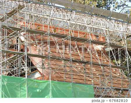 神社屋根の銅板葺き替え 神社屋根の銅板葺き替え 67682810