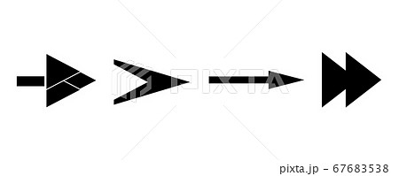 Black arrow icon set 67683538