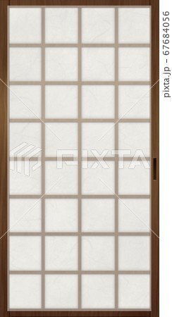 荒組障子 裏側のイラスト素材