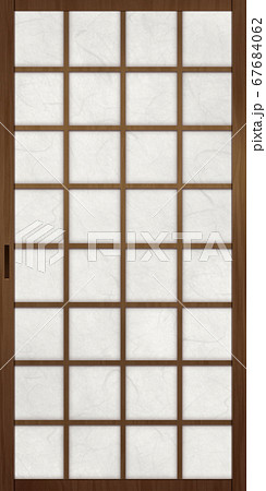 荒組障子 表側のイラスト素材