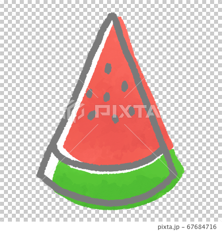 Watercolor style watermelon illustration 67684716