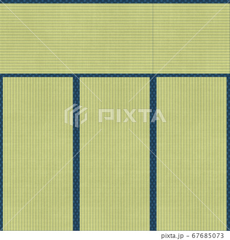 菱柄の縁の畳 四畳半 不祝儀敷きのイラスト素材