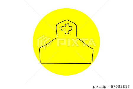 アナログ手書き風のゆるいタッチのアイコン 病院のイラスト素材 アナログ手書き風のゆるいタッチのアイコン 病院のイラスト素材