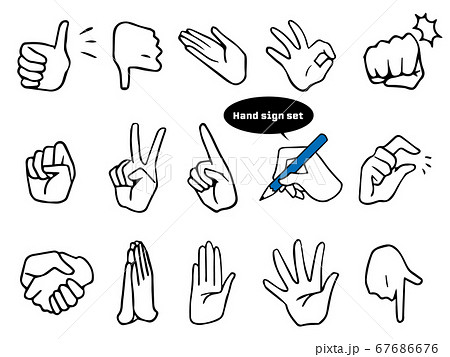 hand gestures drawing