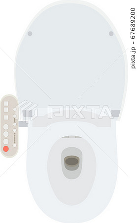イラスト素材 厠 便所 トイレ 操作パネル ウオッシュレット 洋式トイレ