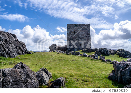 Carrickabraghy Castle - Isle of Doagh, Inishowen, County Donegal - Ireland 67689330