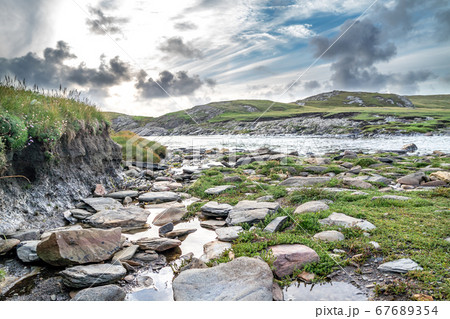 The coastline at Dawros in County Donegal - Ireland. 67689354