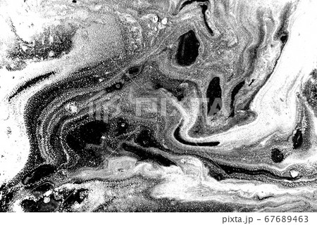 Black and white marbling background. Unique artwork texture. Marble pattern imitation. Stock illustration. Black and white marbling background. Unique artwork texture. Marble pattern imitation. Stock illustration. 67689463