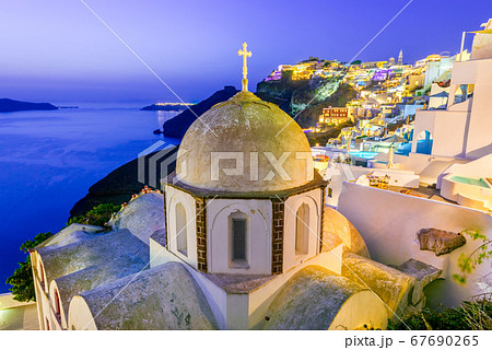 Santorini, Greece - Firostefani church Santorini, Greece - Firostefani church 67690265