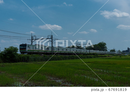 JR宇都宮線E233系 鉄道風景写真 JR宇都宮線E233系 鉄道風景写真 67691819