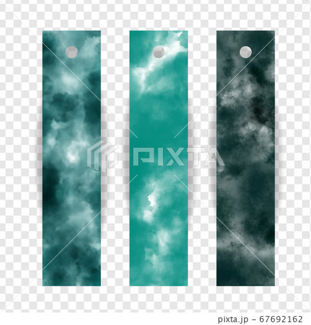 Bookmark design collection with colorful abstract watercolor paint. Bookmark design collection with colorful abstract watercolor paint. 67692162
