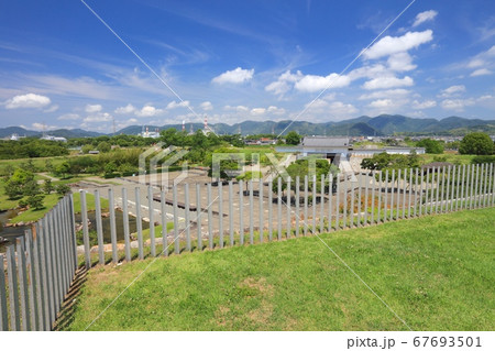 赤穂城跡の天守台からの眺望「日本遺産」「日本100名城」「日本の歴史公園100選」兵庫県赤穂市 67693501