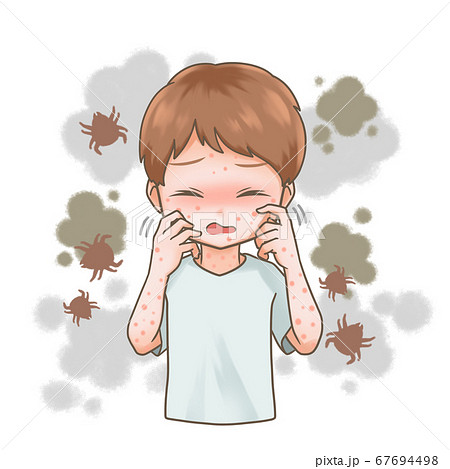 顔を掻く男性のイラストのイラスト素材 67694498 Pixta