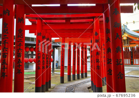 【渋谷区】豊栄稲荷神社の鳥居 【渋谷区】豊栄稲荷神社の鳥居 67695236