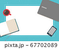 ライフスタイル　背景素材　ブルー 67702089