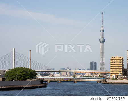 東京スカイツリーが見える景色 67702576