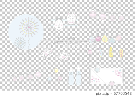 シンプルなお祭りのイラスト 67703548