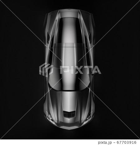 3d rendering of a modern black sedan car with studio light. 67703916