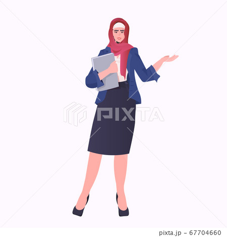 arabic businesswoman in traditional clothes holding folder arab female cartoon character standing pose arabic businesswoman in traditional clothes holding folder arab female cartoon character standing pose 67704660