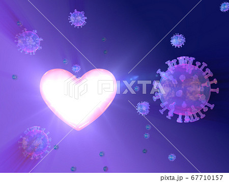 ハート ウイルス 病気 感染防止 コロナ 心 心臓 ハート ウイルス 病気 感染防止 コロナ 心 心臓 67710157